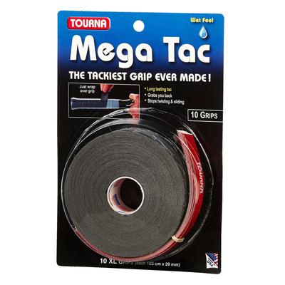 Tourna Mega Tac XL Overgrips (Pack of 10) - Black